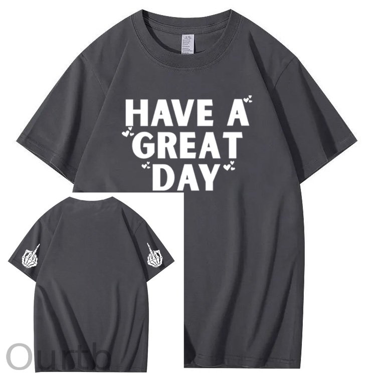 Have A Great Day Pattern100% Cotton T-Shirt