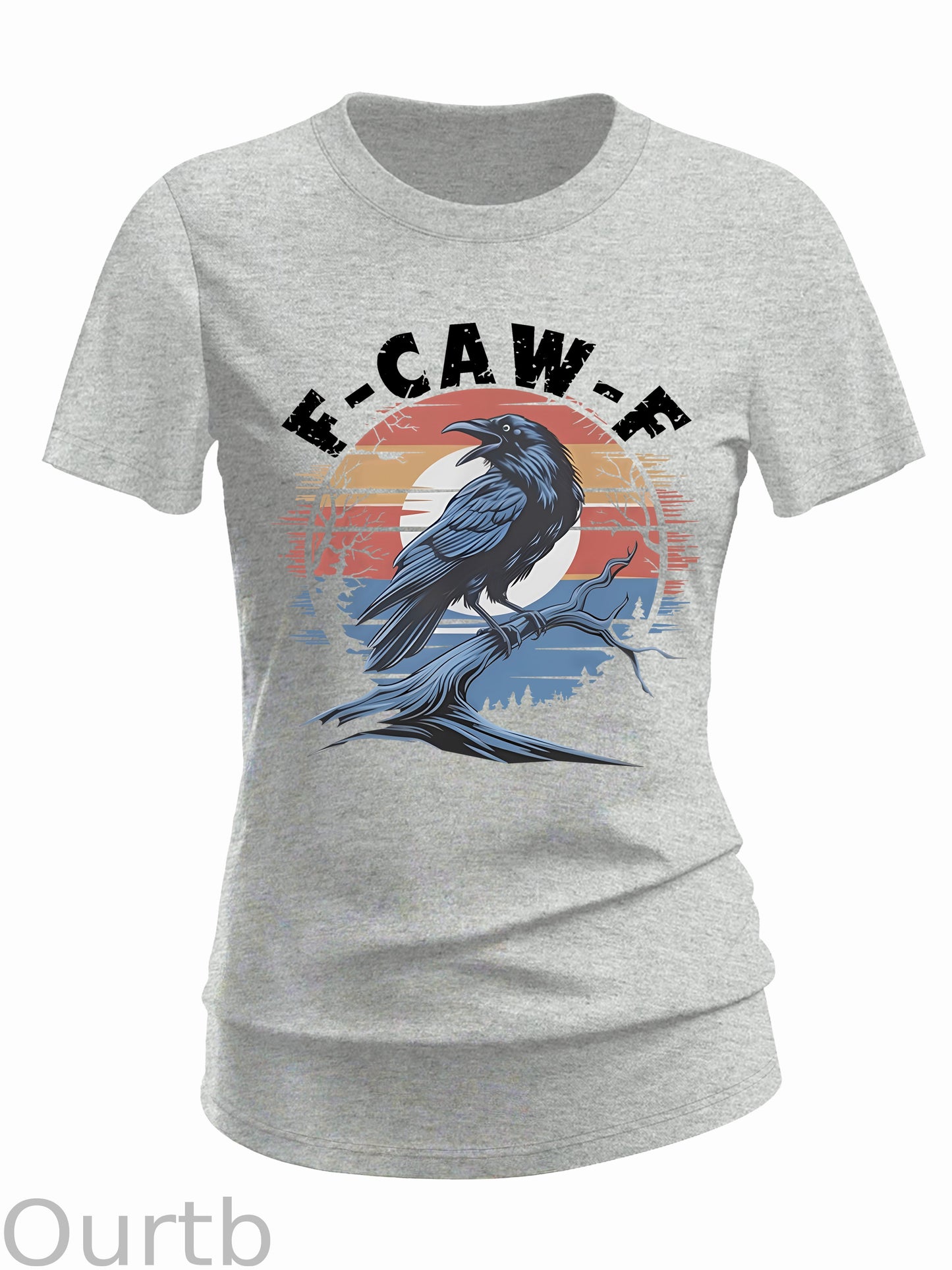Women's Vintage F-Caw-F Crow Cotton Blend T-Shirt