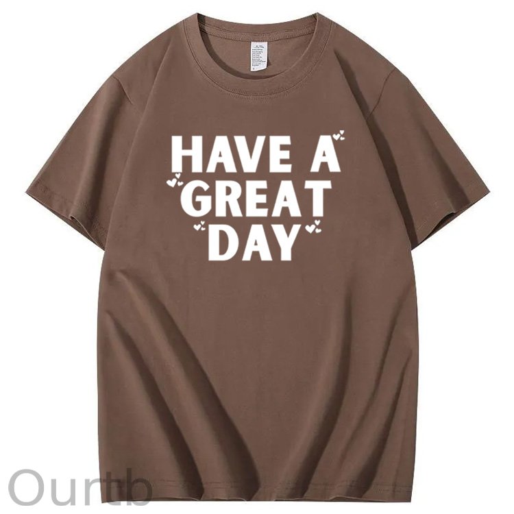 Have A Great Day Pattern100% Cotton T-Shirt