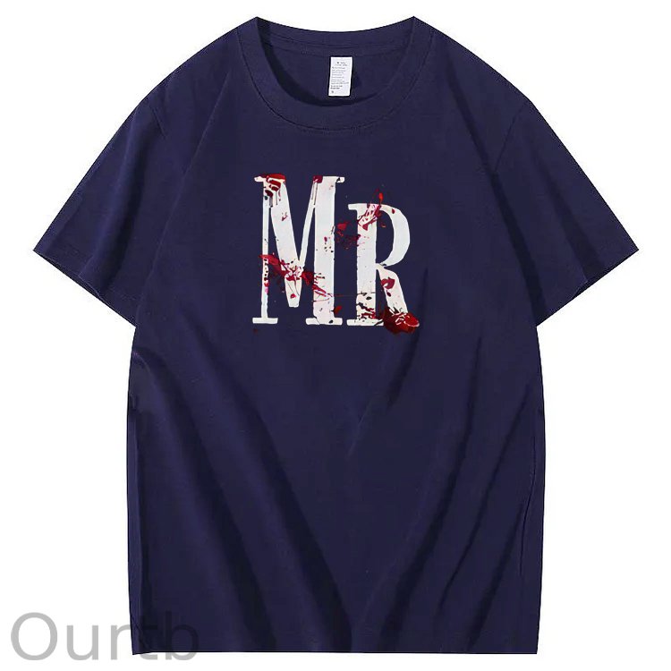 Halloween Couple Pattern Print 100% Cotton T-Shirt