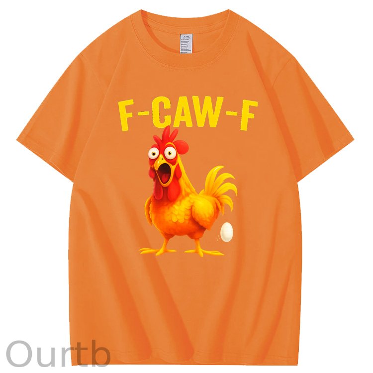 F-Caw-F Egg-Laying Chickens Pattern100% Cotton T-Shirt