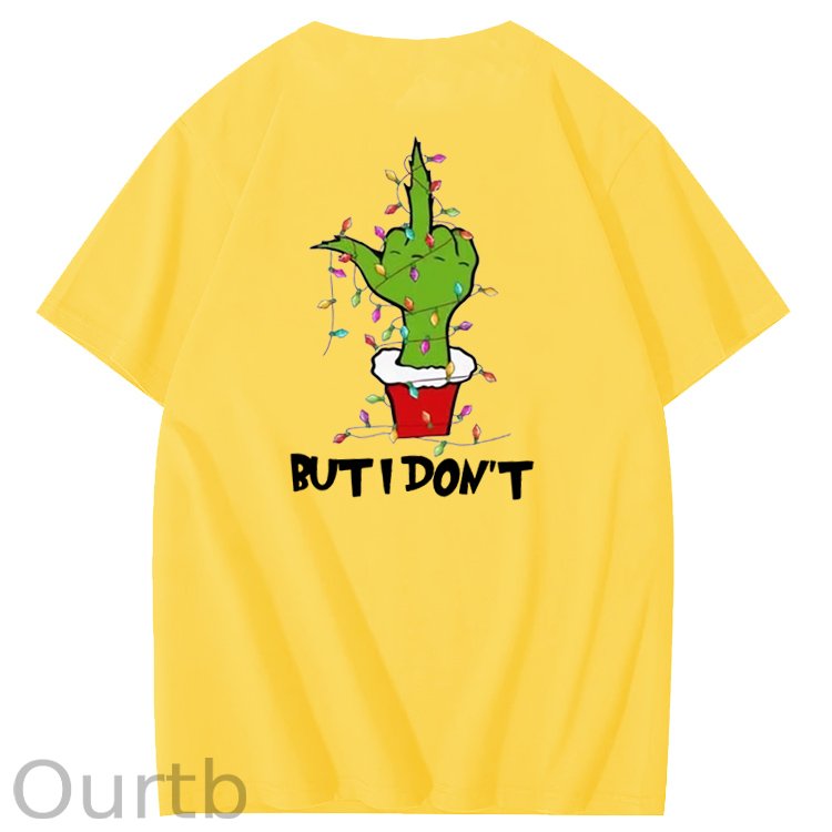 Christmas But I Don't  Pattern  100% Cotton T-Shirt
