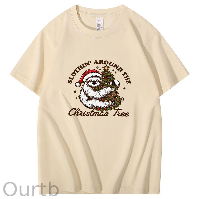Slothin Around the Christmas Tree T-Shirt