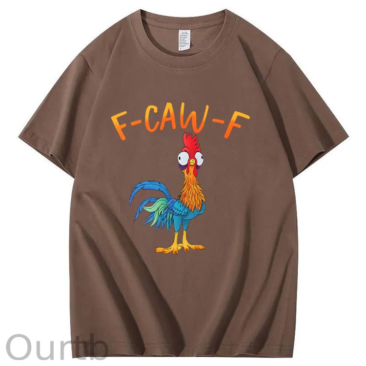 F-Caw-F Chicken Pattern100% Cotton T-Shirt