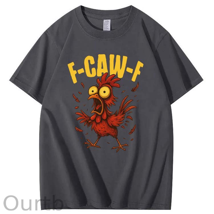 F-Caw-F Crazy Hot Chickens Pattern100% Cotton T-Shirt