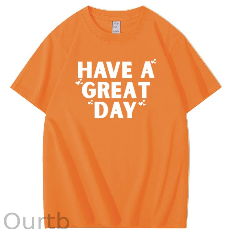Have A Great Day Pattern100% Cotton T-Shirt