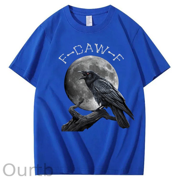 F-Caw-F Crow Raven 100% Cotton T-Shirt