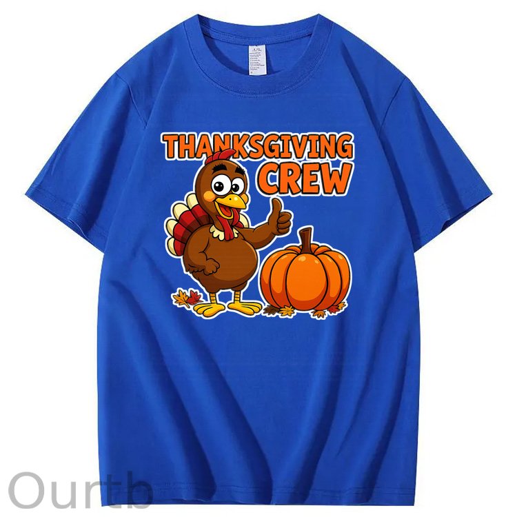 Thanksgiving Crew  Pattern100% Cotton T-Shirt