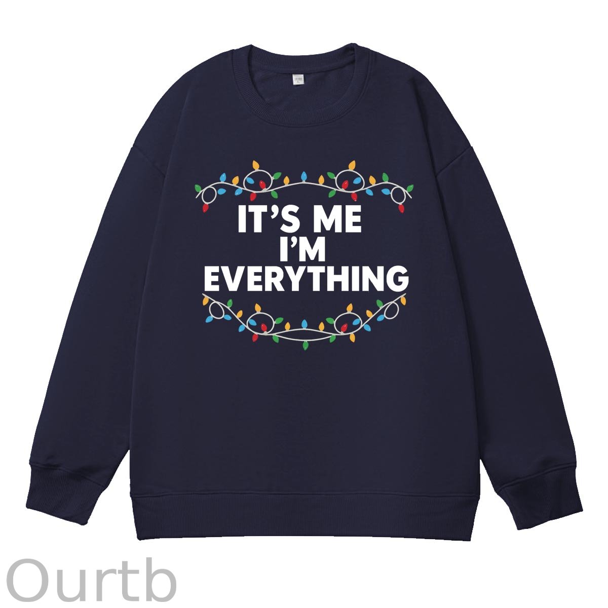 Christmas Couple  Pattern 100% 300g CottonCrew Neck Sweatshirt