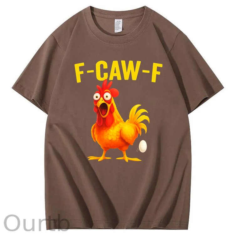 F-Caw-F Egg-Laying Chickens Pattern100% Cotton T-Shirt