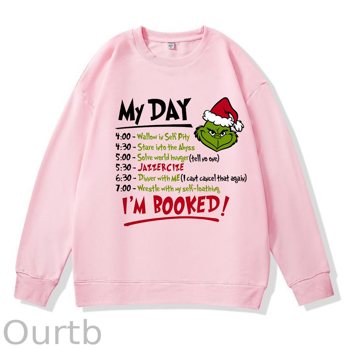 Christmas My Days   Pattern 100% 300g CottonCrew Neck Sweatshirt