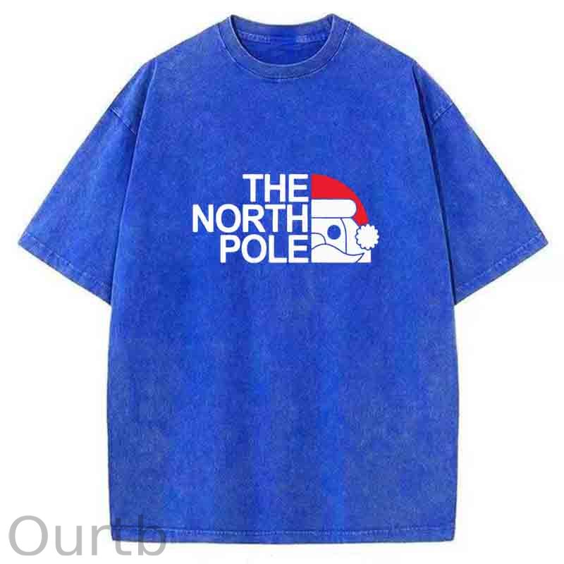 The North Pole Christmas Washed T-Shirt