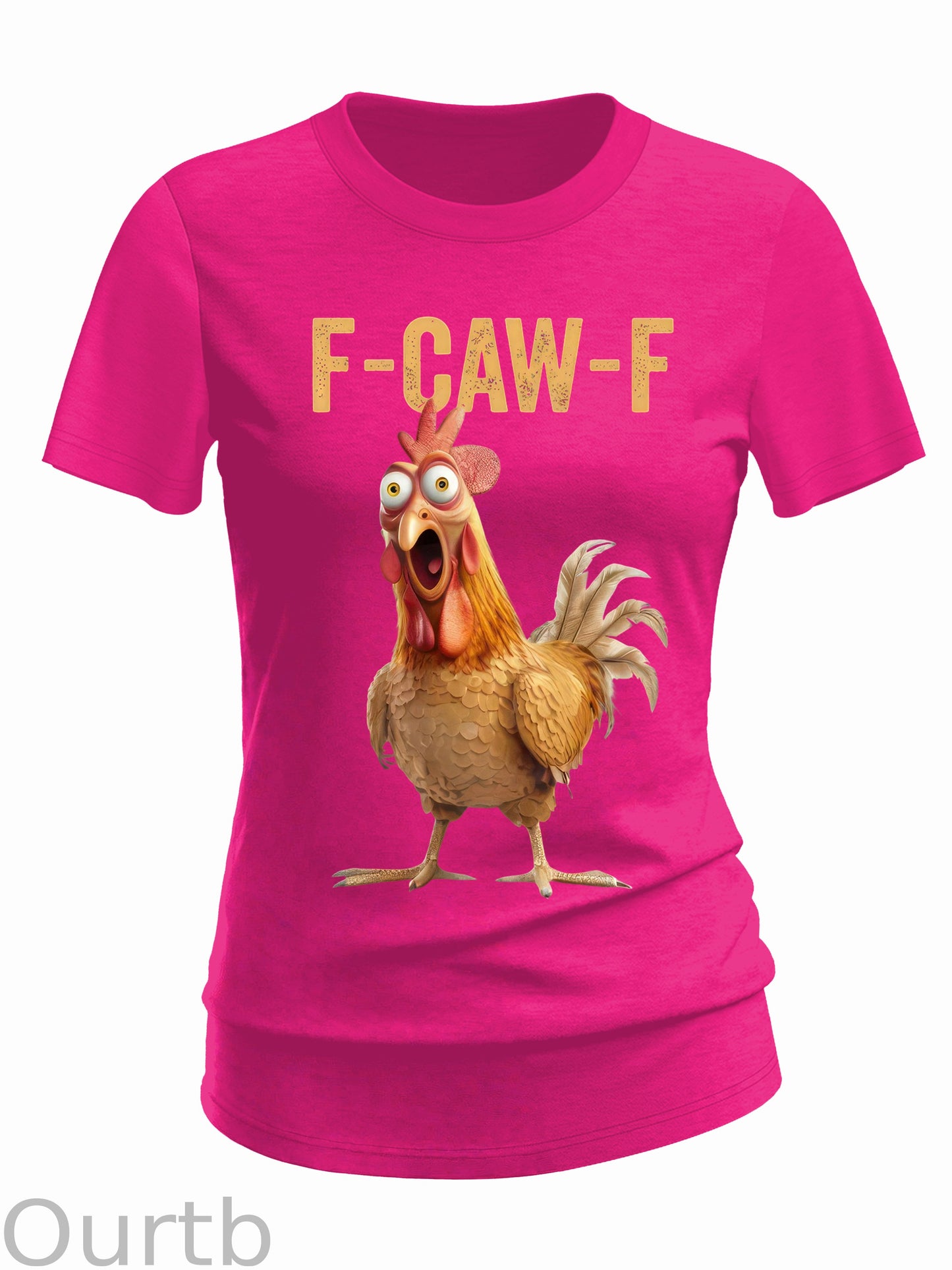 F-Caw-F Chicken Cotton Blend T-Shirt