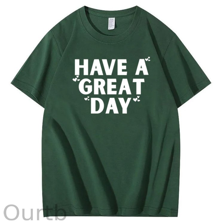 Have A Great Day Pattern100% Cotton T-Shirt