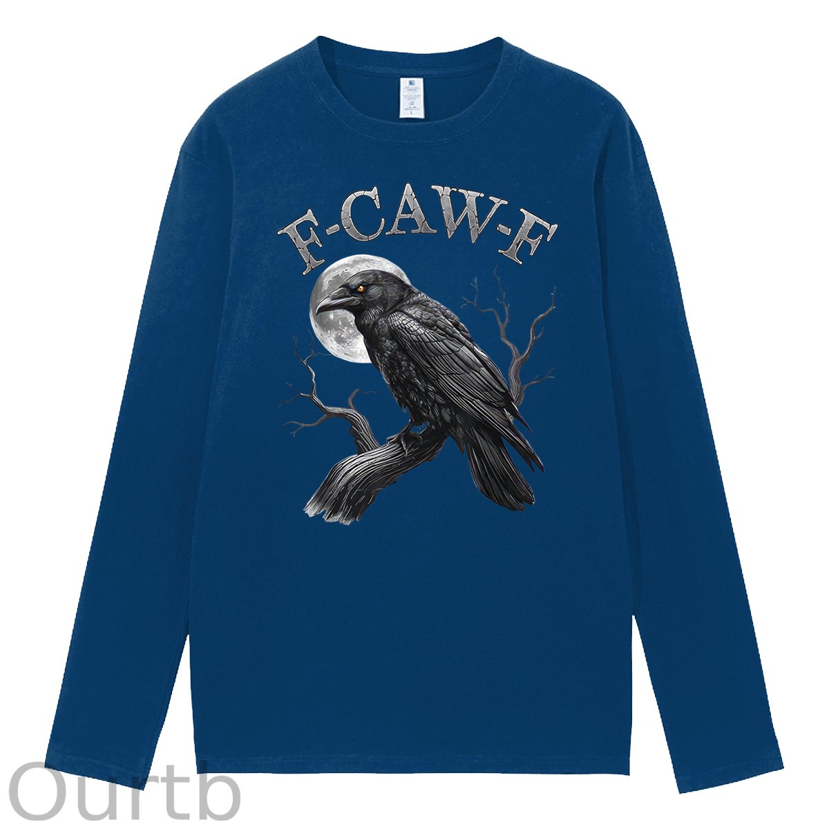 F-Caw-F Crow 100% Cotton Long Sleeve T-Shirt