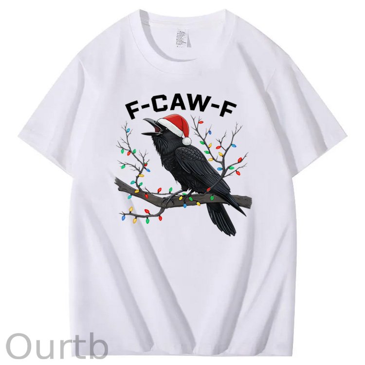 Christmas F-Caw-F Pattern100% Cotton T-Shirt