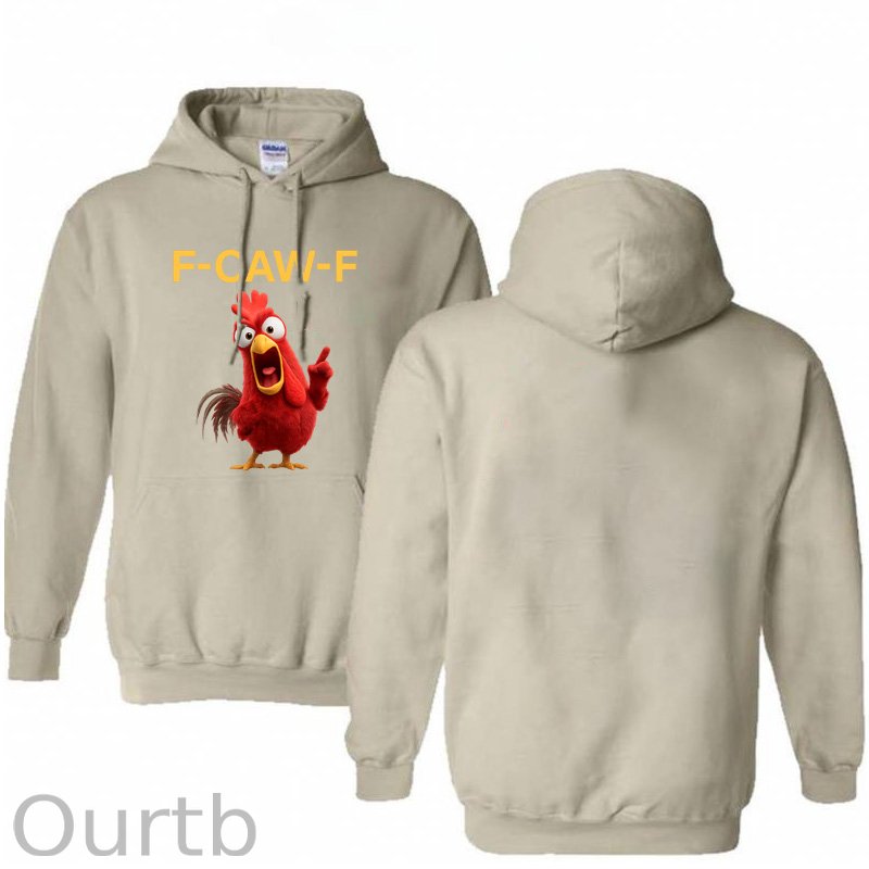 F-Caw-F Angry Chicken  Pattern 100% 300g Cotton Classic Hoodie
