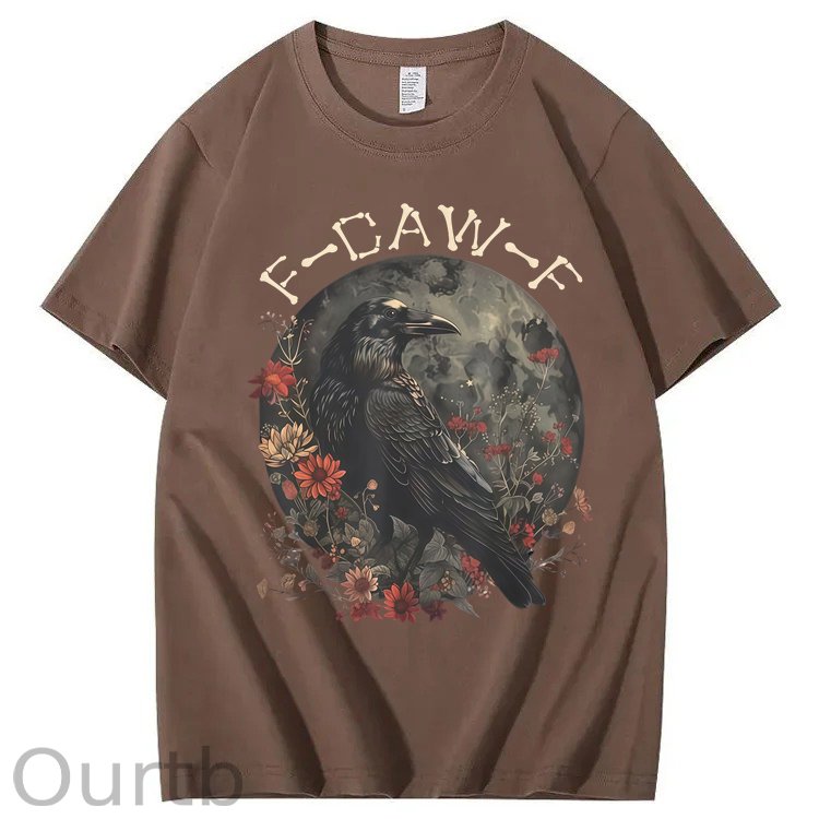 F-Caw-F Crow Raven 100% Cotton T-Shirt