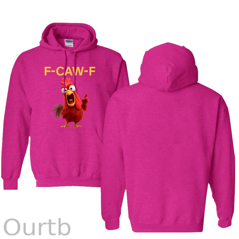 F-Caw-F Angry Chicken  Pattern 100% 300g Cotton Classic Hoodie