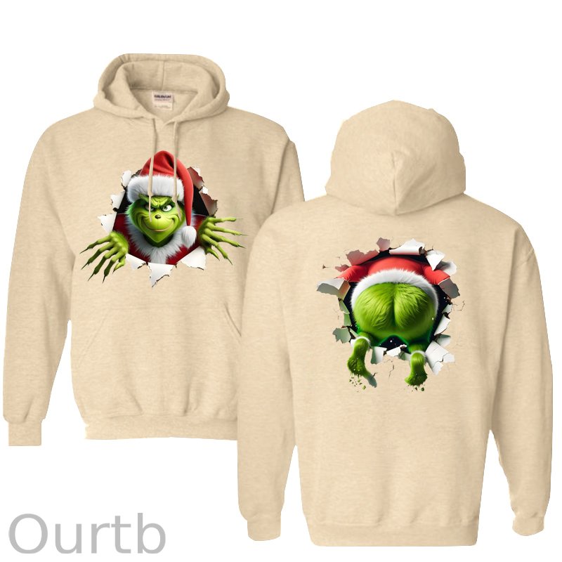 Christmas Funny  Pattern 100% 300g Cotton Classic Hoodie