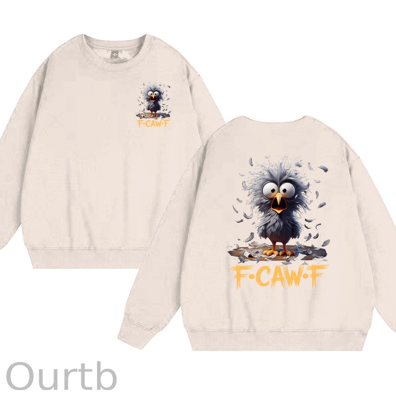 Funny F-Caw-F Chicken 100% Cotton Fleece Sweatshirt