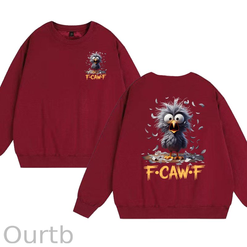 Funny F-Caw-F Chicken 100% Cotton Fleece Sweatshirt
