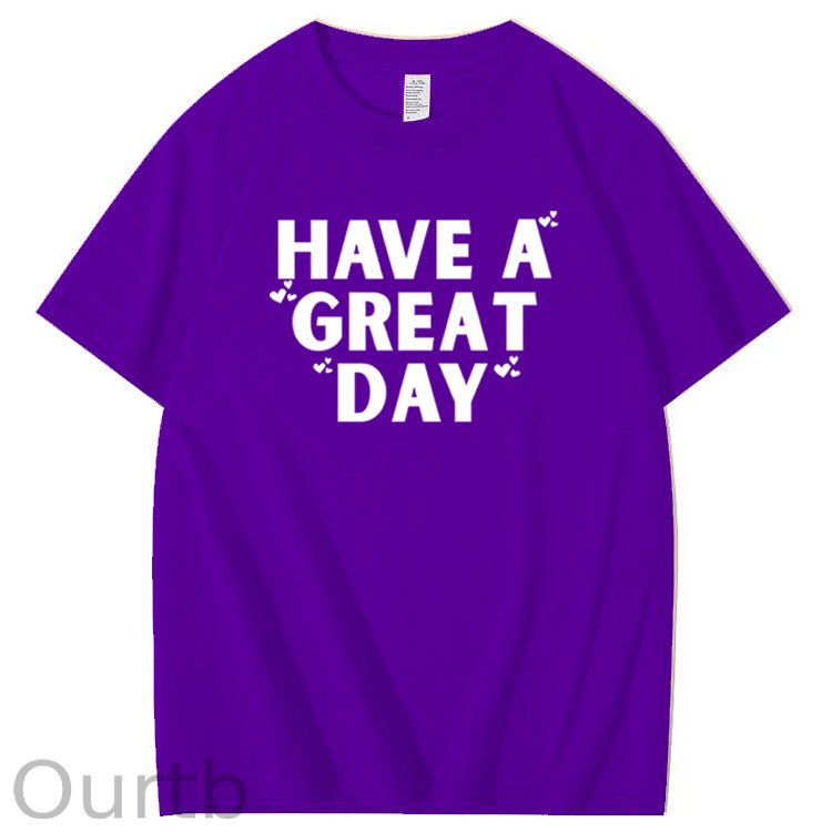 Have A Great Day Pattern100% Cotton T-Shirt