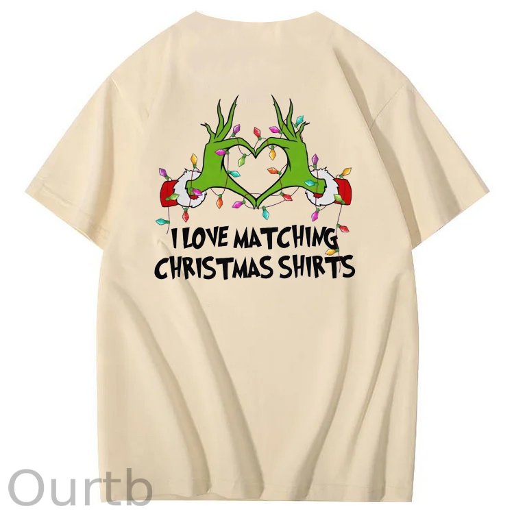 I Love  Matching Christmas Shirt  But I Don't  Pattern  100% Cotton T-Shirt