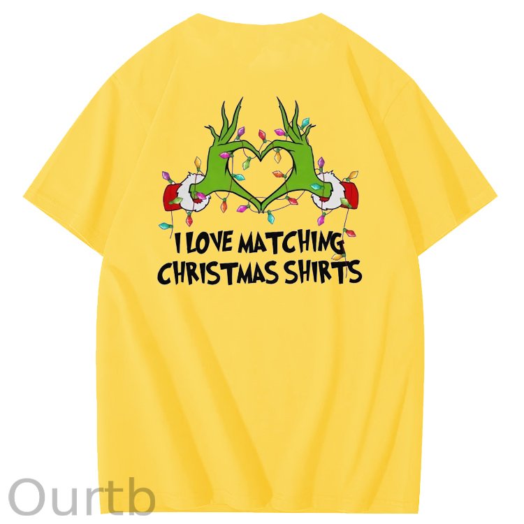 I Love  Matching Christmas Shirt  But I Don't  Pattern  100% Cotton T-Shirt