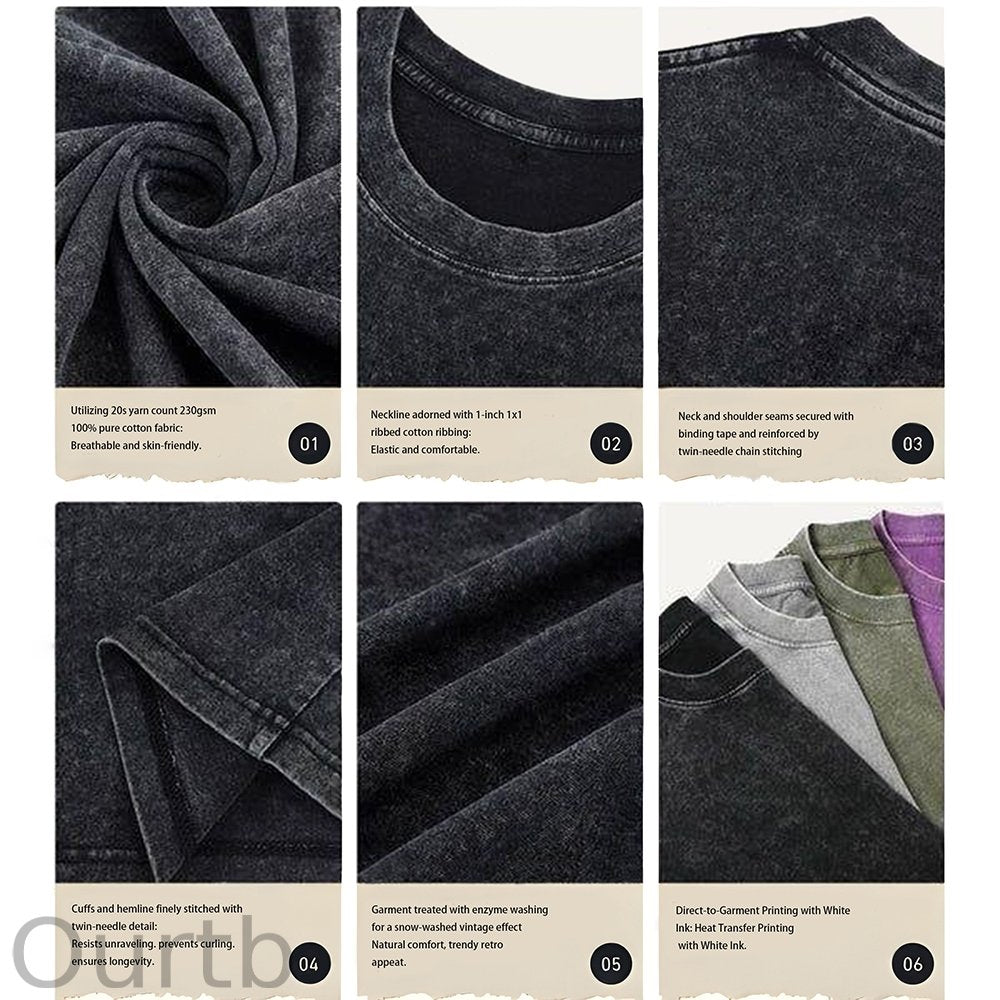 Unisex Christmas EW People Printed Washed Tee