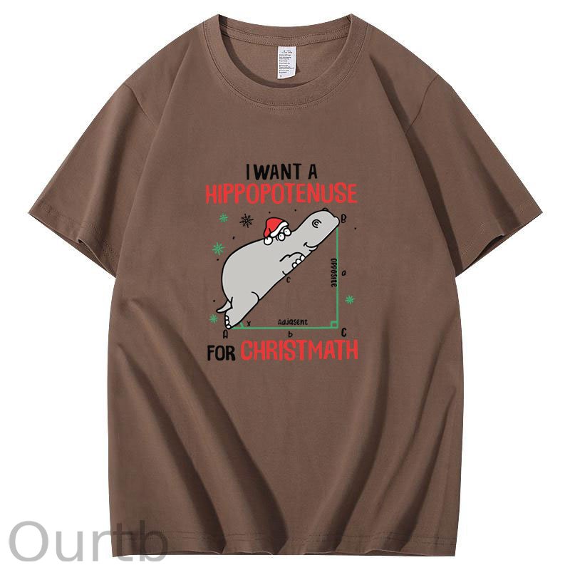 I Want A Hippopotenuse For Christmas T-Shirt