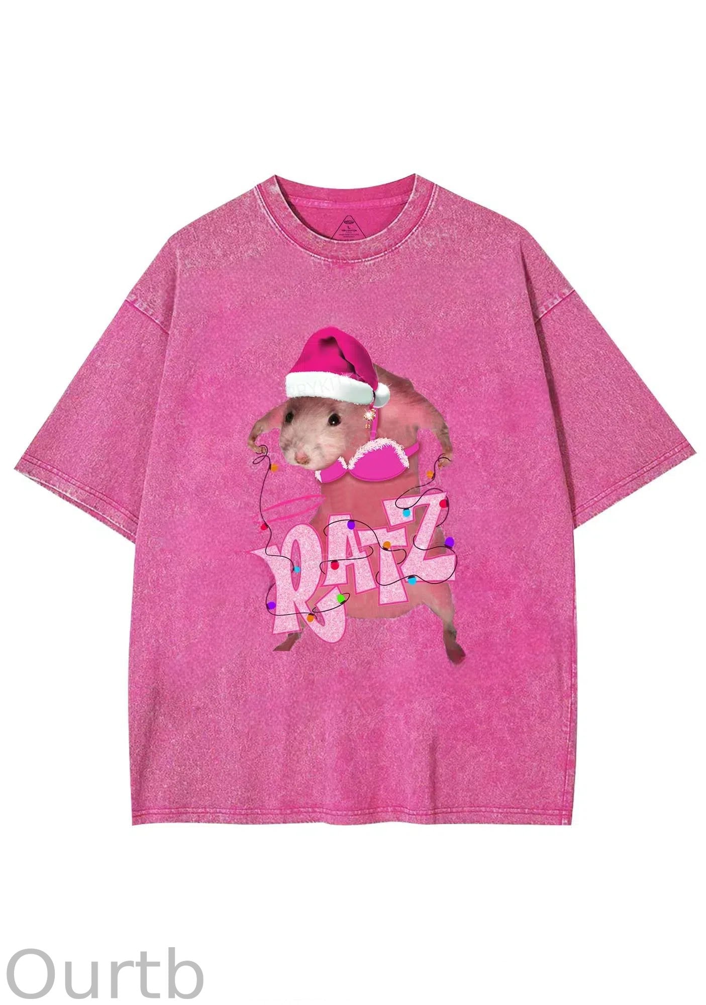 Christmas Ratz Retro Washed Tee