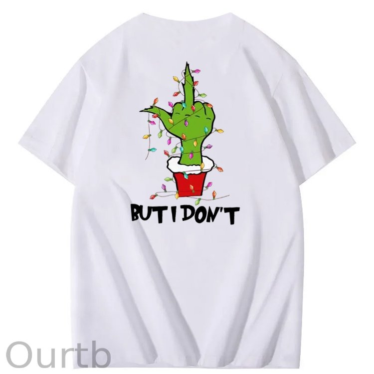 Christmas But I Don't  Pattern  100% Cotton T-Shirt