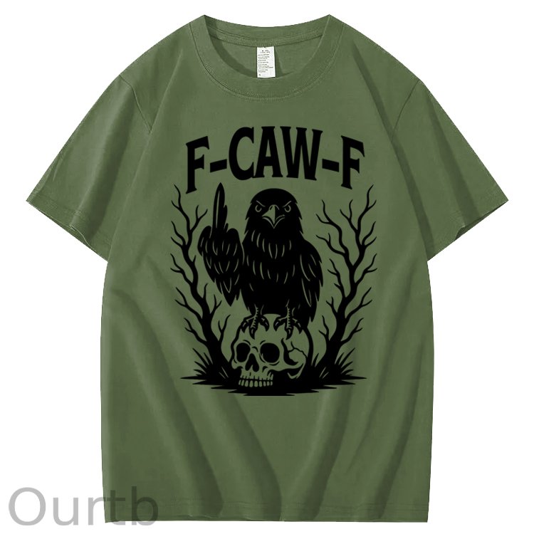 F-Caw-F Crow 100% Cotton T-Shirt