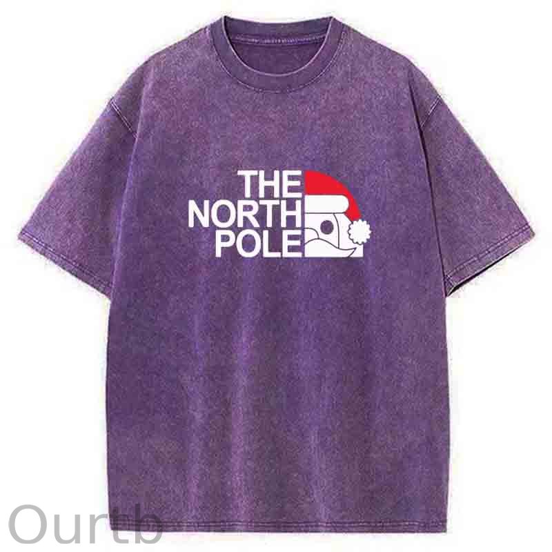The North Pole Christmas Washed T-Shirt
