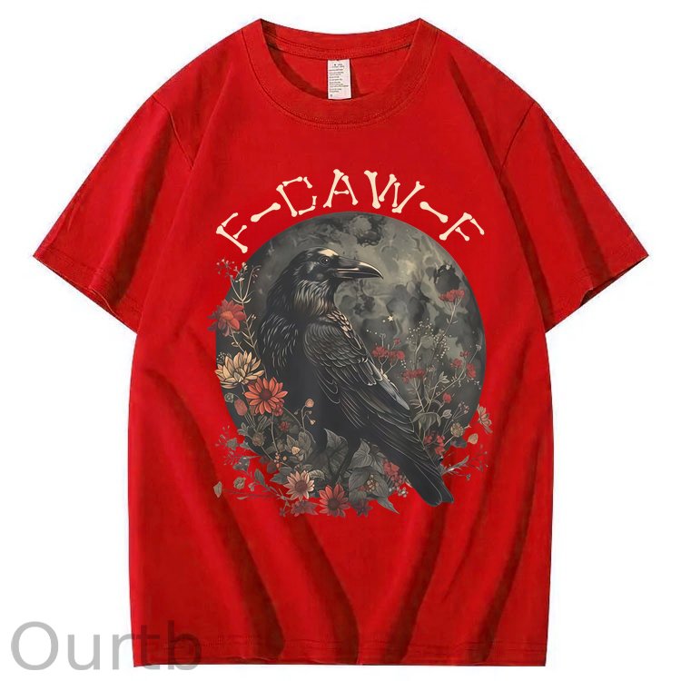 F-Caw-F Crow Raven 100% Cotton T-Shirt
