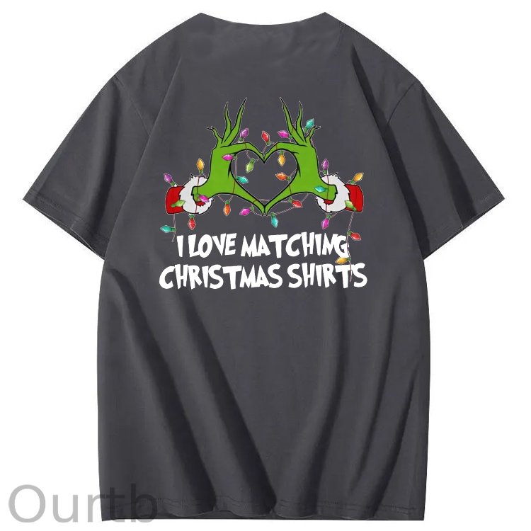 I Love  Matching Christmas Shirt  But I Don't  Pattern  100% Cotton T-Shirt