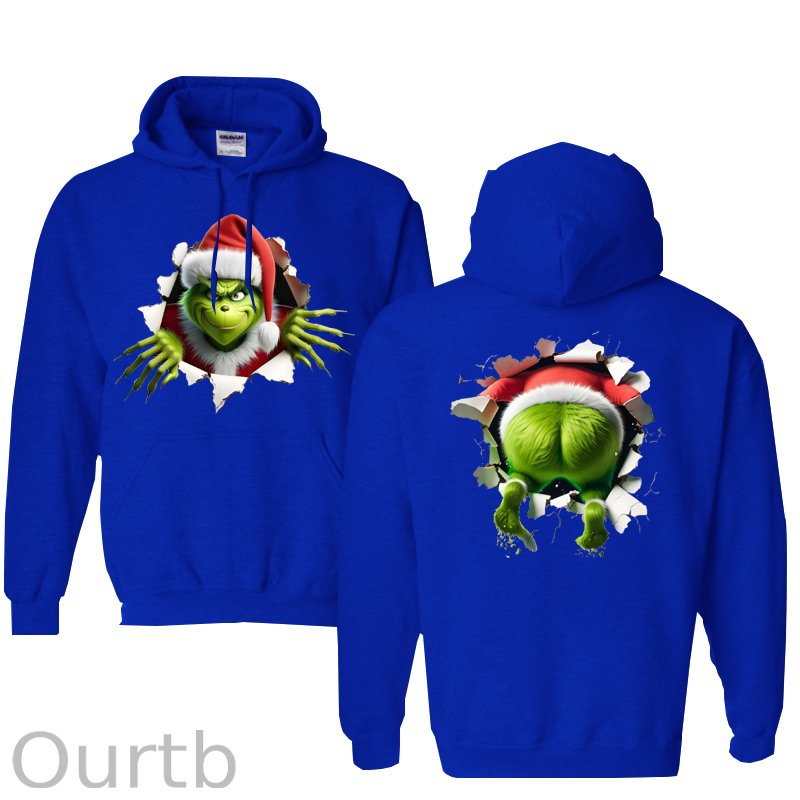 Christmas Funny  Pattern 100% 300g Cotton Classic Hoodie