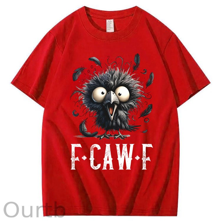 F-Caw-F Crow Raven 100% Cotton T-Shirt