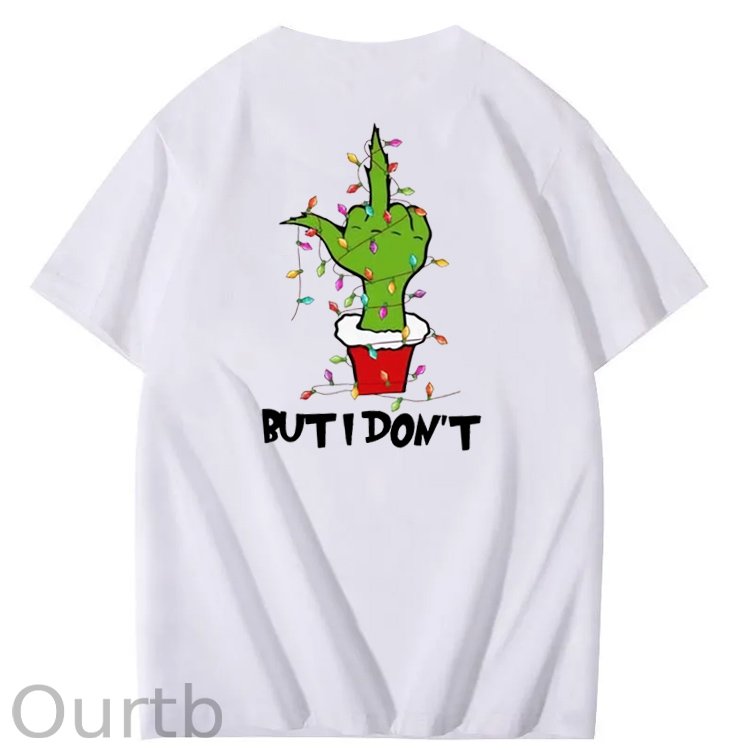 Christmas But I Don't  Pattern  100% Cotton T-Shirt