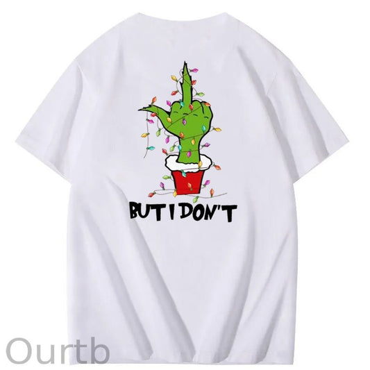 Christmas But I Don't  Pattern  100% Cotton T-Shirt