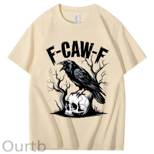 F-Caw-F Crow 100% Cotton T-Shirt