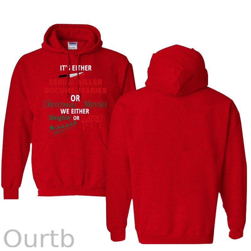 Christmas  Pattern 100% 300g Cotton Classic Hoodie