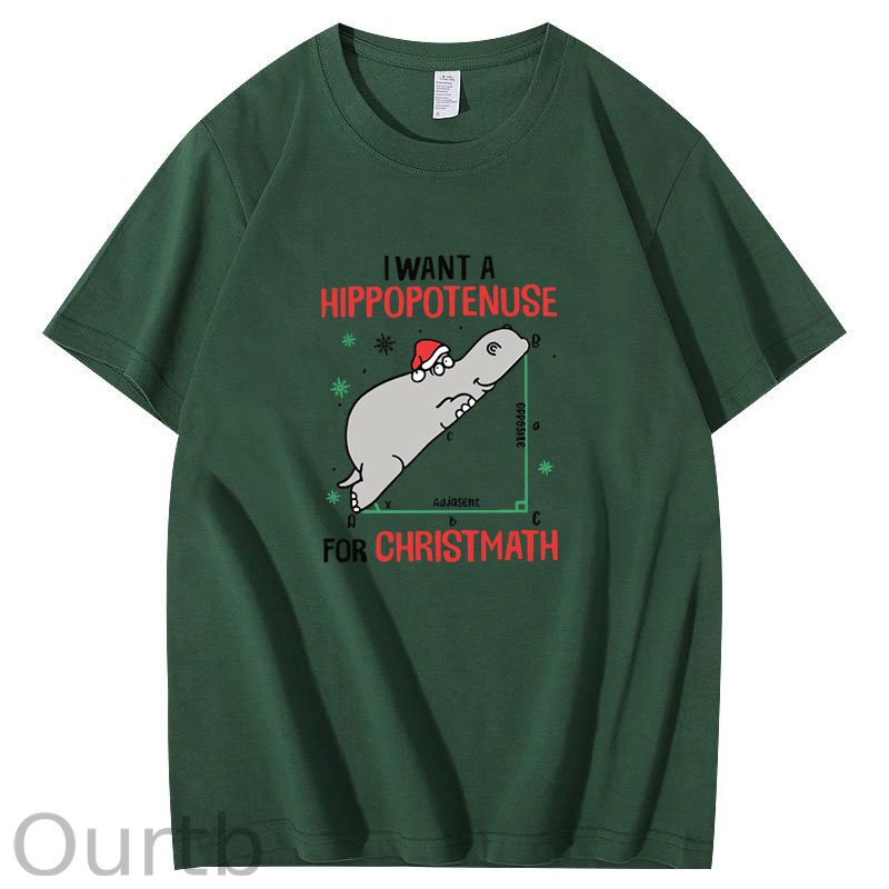 I Want A Hippopotenuse For Christmas T-Shirt