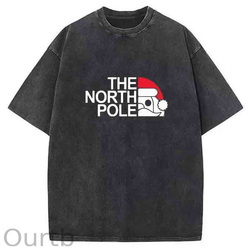 The North Pole Christmas Washed T-Shirt