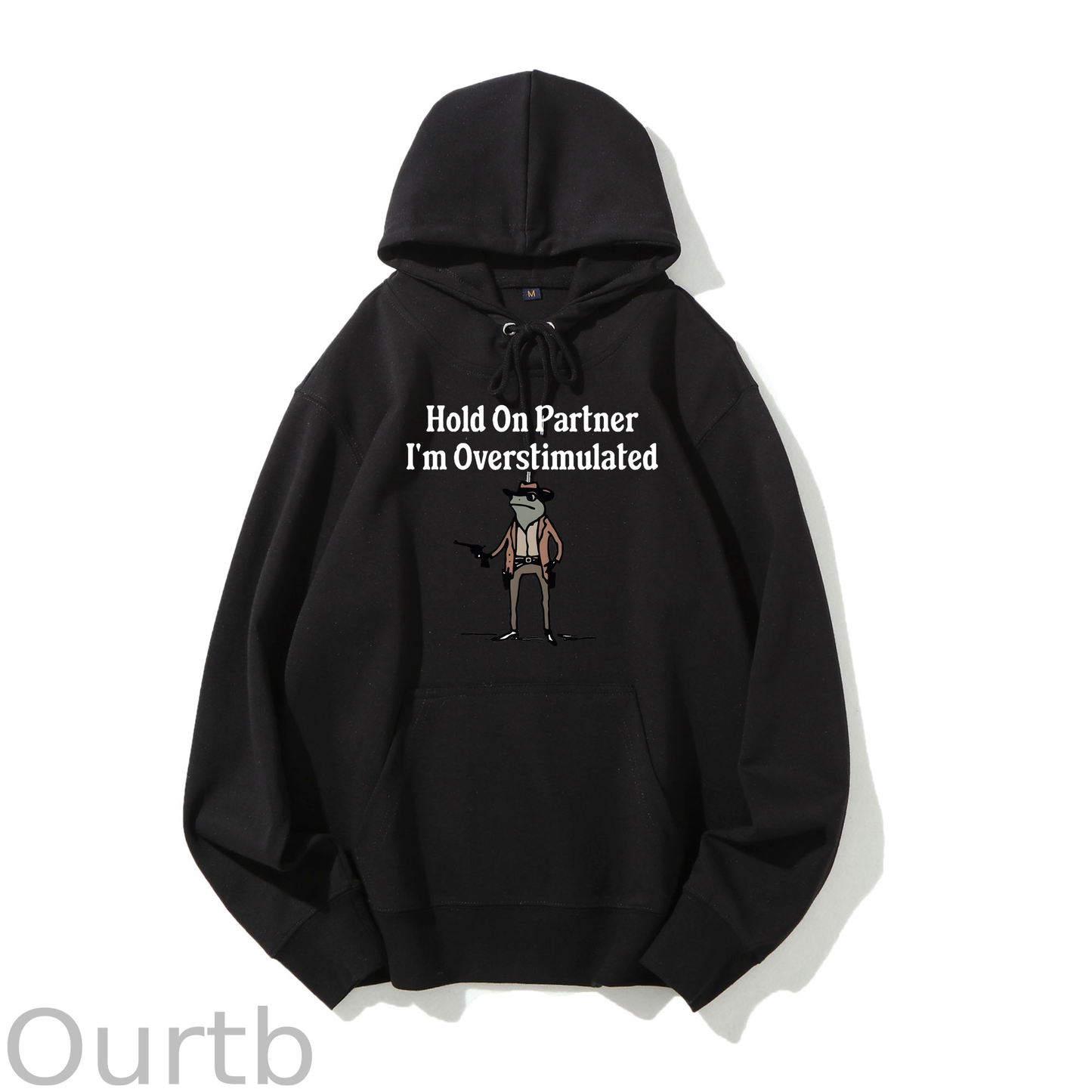 Hold On Partner I'm Overstimulated Unisex Sweatshirt