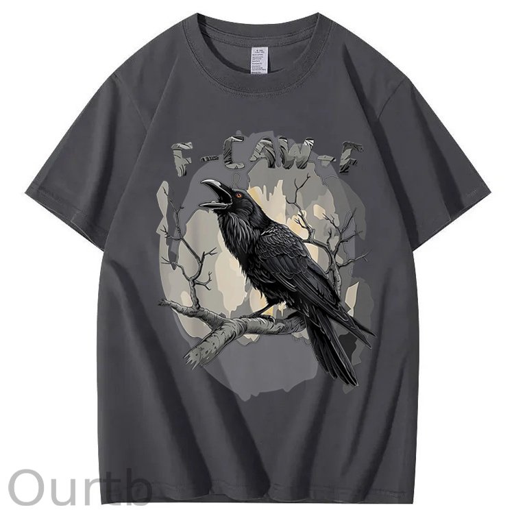 F-Caw-F Crow Raven 100% Cotton T-Shirt