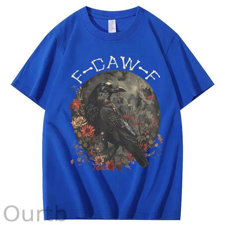 F-Caw-F Crow Raven 100% Cotton T-Shirt