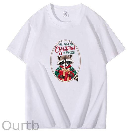All I Want For Christmas Is Raccoon T-Shirt