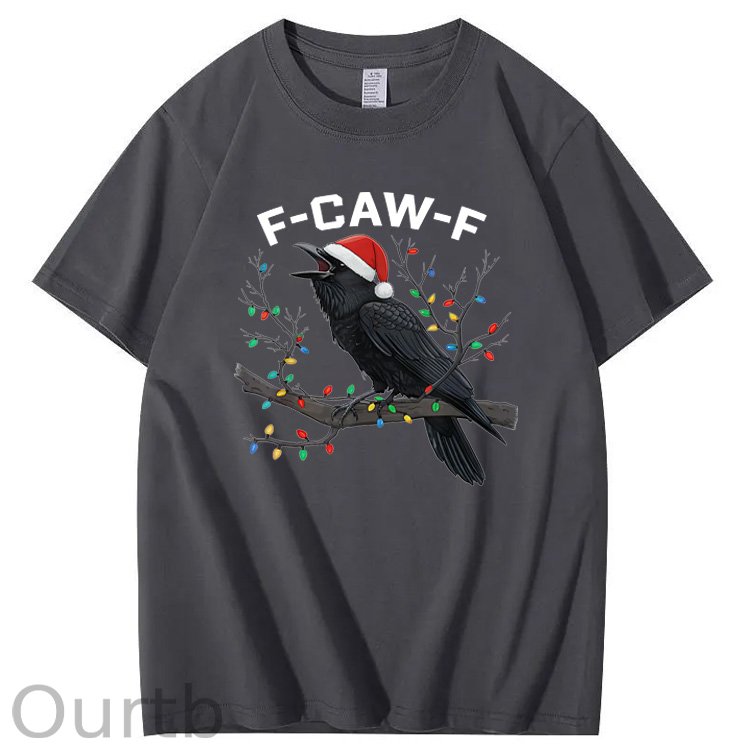 Christmas F-Caw-F Pattern100% Cotton T-Shirt